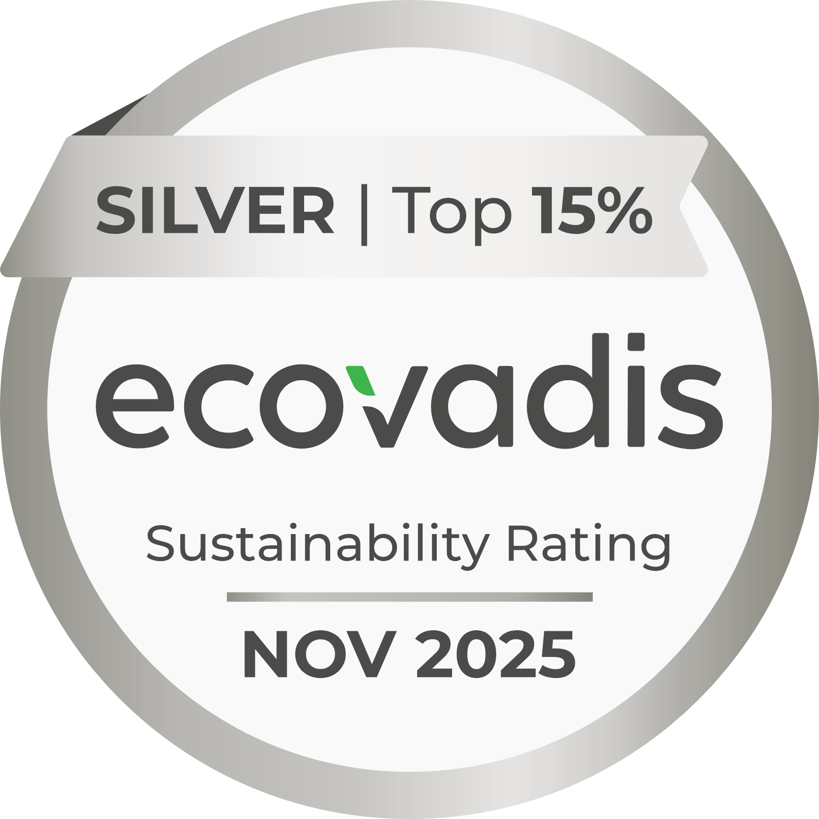ecovadis Sustainability Rating Nov 2025
